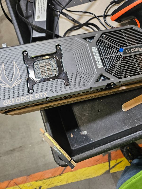 Photo 1 of **PARTS ONLY / MISSING PARTS **ZOTAC MEK AI-Enhanced Gaming PC Desktop Computer - NVIDIA GeForce RTX 5090, AMD Ryzen 7 9700X 5.5GHz, 32GB DDR5 RGB, 2TB NVME M.2 SSD, 1300W 80+ GOLD PSU, WiFi 7, Windows 11 Home 64-bit