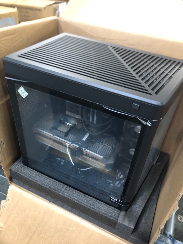 Photo 1 of **PARTS ONLY / MISSING PARTS **ZOTAC MEK AI-Enhanced Gaming PC Desktop Computer - NVIDIA GeForce RTX 5090, AMD Ryzen 7 9700X 5.5GHz, 32GB DDR5 RGB, 2TB NVME M.2 SSD, 1300W 80+ GOLD PSU, WiFi 7, Windows 11 Home 64-bit