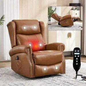 Photo 1 of ***Stock Photo Is A Similar Item*** Manual Recliner with Message, Brown