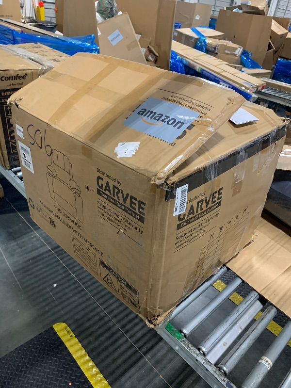 Photo 1 of ***Stock Photo Is A Similar Item*** Manual Recliner with Message, Brown