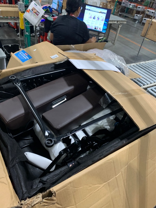 Photo 1 of ***Stock Photo Is A Similar Item*** Manual Recliner with Message, Brown