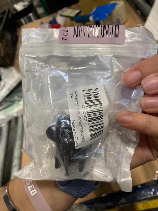 Photo 1 of ***ONLY 1*** ZRFCXE Window Locks,4 Pack Sliding Window Locks with Key for Vertical & Horizontal Sliding Windows Doors,Easv to Install,Adjustable Security Window Lock for Patio Bedroom Home and Office (Black)