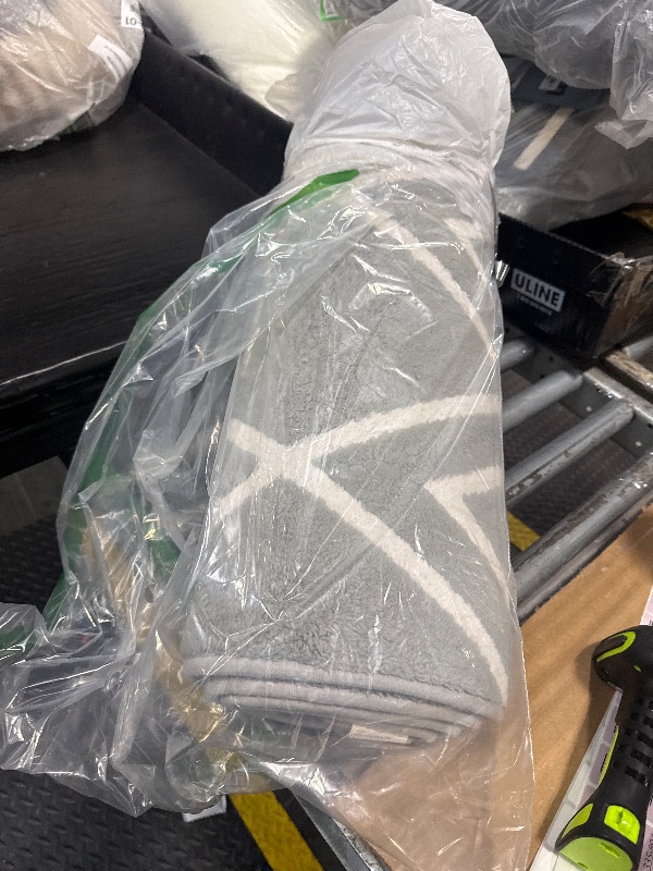 Photo 1 of ***similar*** Rtizon Soft Runner Rug, 2x6Ft Moroccan Non-Slip Carpet for Bedroom, Geometric Small Area Rugs with Memory Foam for Living Room Office Bedside Dorm Hallway, Grey and White