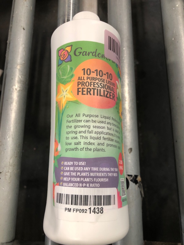 Photo 1 of ?????????? Professional 10-10-10 All Purpose Liquid Fertilizer Concentrate - Plant Food Concentrate for Lawns, Trees, Plants, Vegetables, Fruits & Flowers - Makes 192 Gallons - (32 OZ)