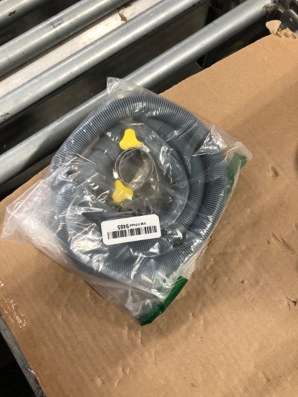 Photo 1 of **SMALL**Elyfree Washing Machine Drain Hose, Flexible Washer Drain Hose Extension, Universal Dishwasher Hose Extension Kits Corrugated Washer Hoses W/ 1 Hose 4 Clamps 1 U-Bend Holder