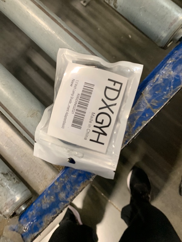 Photo 1 of 1.1 Inch Lamp Shade Collar Rings FDXGYH 2pcs E14 Light Socket Ring Retainer Rings and Replacement Adapter(Black)