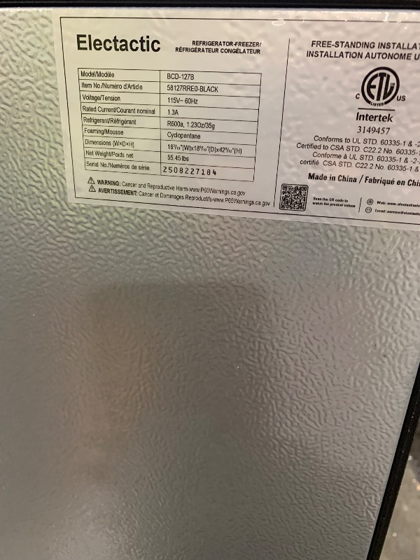 Photo 1 of **SIMILAR ITEM** 2.4 Cu.ft Mini Fridge with Double Doors Small Refrigerator with Separate Freezer, Tiny Size & Personal Fridge Ideal for Office Apartment Dorm Black