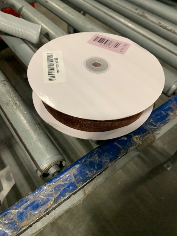 Photo 1 of 1.5" X 20 Yards Brown Velvet Ribbon for Christmas Tree Wreath Decoration Handmade Crafts Ornaments Gift Wrapping & Bow Making