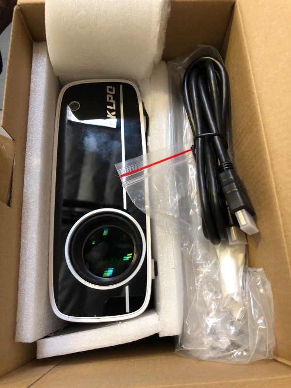 Photo 1 of ?Two-Way Bluetooth?1080P Mini Projector with Projector Screen, 50% Zoom, Portable Outdoor Movie Projector, Compatible with TV Stick, Video Games, HDMI, USB, Smartphone (4K Projector)