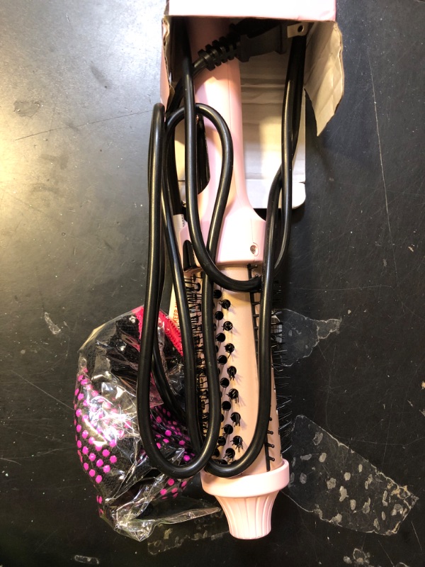 Photo 1 of Thermal Brush for Blowout – 1.5 Inch Heated Round Brush with Negative Ions, Dual Voltage, Dual PTC, 6 Heat Settings, Salon Smooth Hair, Less Frizz, Travel-Friendly, Pink