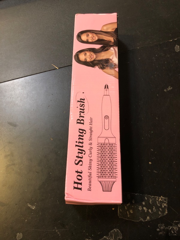 Photo 1 of Thermal Brush for Blowout – 1.5 Inch Heated Round Brush with Negative Ions, Dual Voltage, Dual PTC, 6 Heat Settings, Salon Smooth Hair, Less Frizz, Travel-Friendly, Pink