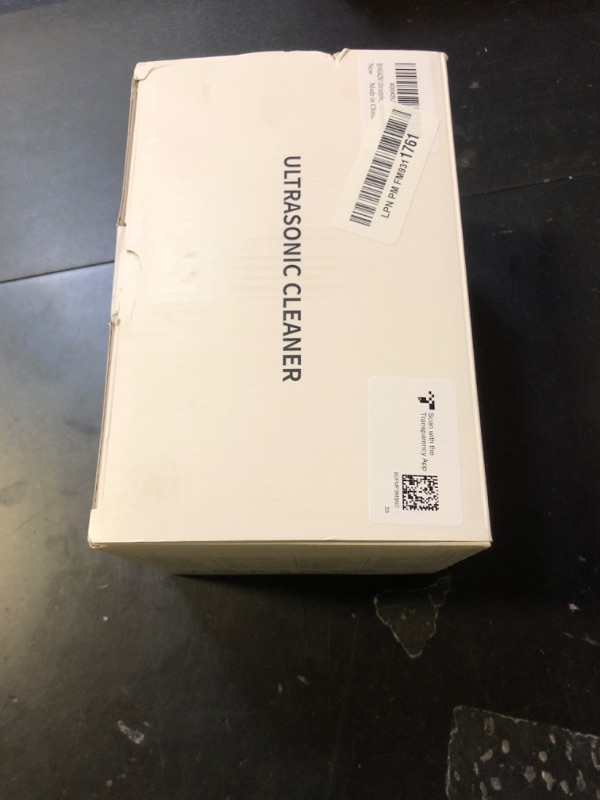 Photo 1 of BYASKZIV Ultrasonic Jewelry Cleaner, 48KHz Ultrasonic Cleaner Machine with 20oz 304 Stainless Steel Tank, Dual Modes & LED Display - for Jewelry, Eyeglasses, Watches, Dentures, Retainers & More-Black