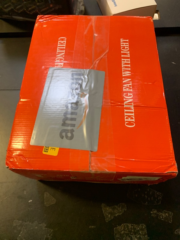 Photo 1 of Kviflon Ceiling Fans with Lights and Remote/APP Control, 30 inch Low Profile Ceiling Fans with 5 Reversible Blades 3 Colors Dimmable 6 Speeds Ceiling Fan for Bedroom Dining Room, Wood Color