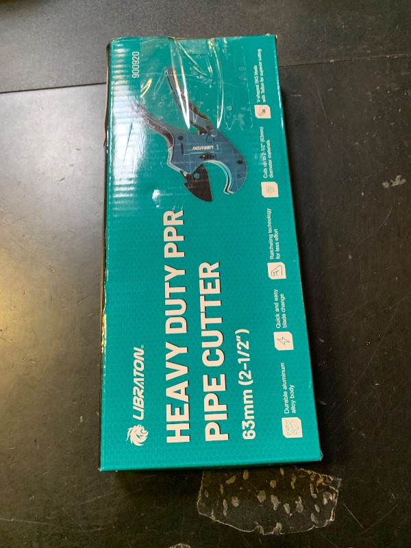 Photo 1 of Libraton PVC Pipe Cutter, Up to 2-1/2", Ratchet Pipe Cutter Heavy-Duty, Pex Cutting Tool for Cutting PEX, PVC, PPR Plastic Hoses and Plumbing Pipe