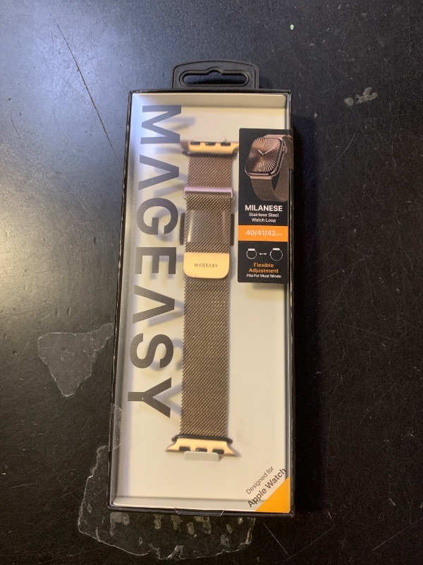 Photo 1 of MAGEASY Milanese Band for Apple Watch Series 11, SE3 - Magnetic iWatch Bands for Women, Strong Magnets | for 38mm 40mm 41mm 42mm Apple Watch 1-7/8/9/10/11/SE/SE2/SE3