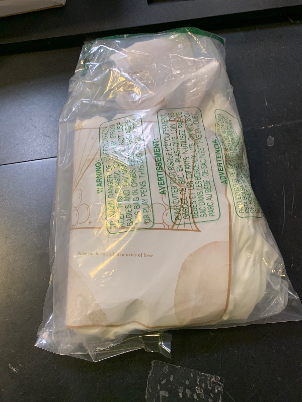 Photo 1 of 10 ft x 10 ft Wrinkle Free Ivory Backdrop Curtain for Wedding Parties, Polyester Ivory Photo Backdrop Drapes 2 Panels 5x10ft for Baby Shower Photoshoot Engagement Birthday Party Photography Background