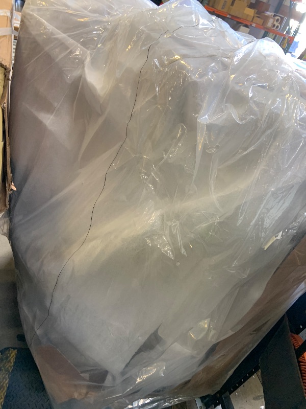 Photo 1 of Signature Design by Ashley Clare View Coastal Outdoor Loveseat, Cushioned with Nuvella Fabric, Protective Finish, Eucalyptus Wood, 55.5" W x 35" D x 32" H, Beige