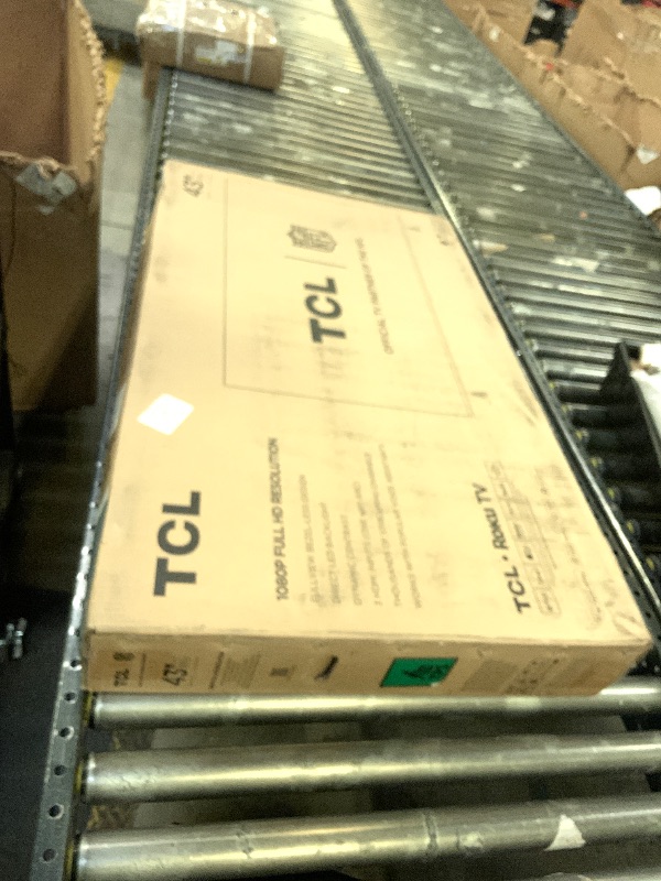 Photo 1 of TCL 43-Inch Class S3 1080p LED Smart TV with Roku TV (43S350R, 2023 Model), Compatible with Alexa, Google Assistant, and Apple HomeKit Compatibility, Streaming FHD Television