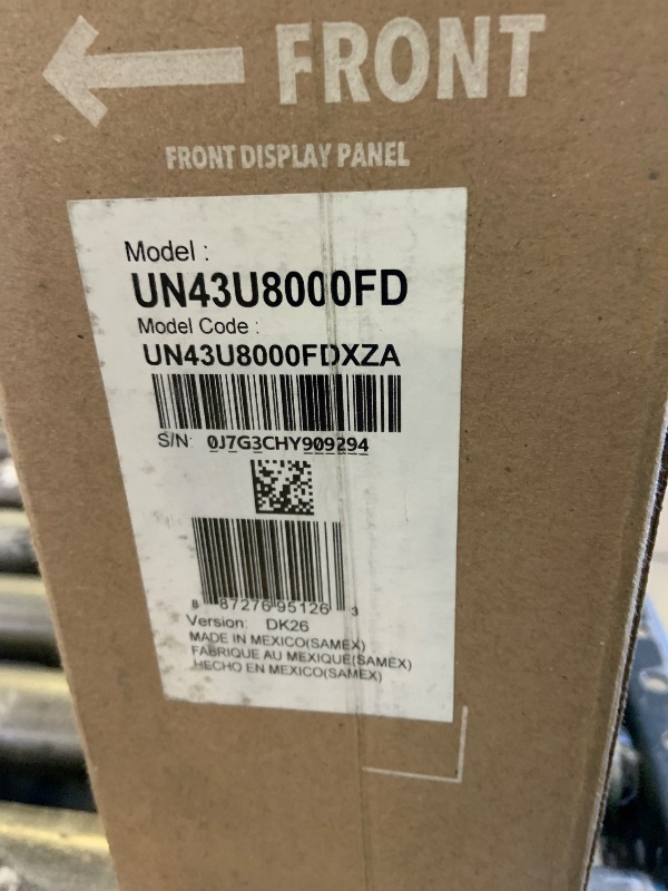 Photo 1 of Samsung 43-Inch Class Crystal UHD U8000F 4K Smart TV (2025 Model) Endless Free Content, Crystal Processor 4K, MetalStream Design, Knox Security, Alexa Built-in