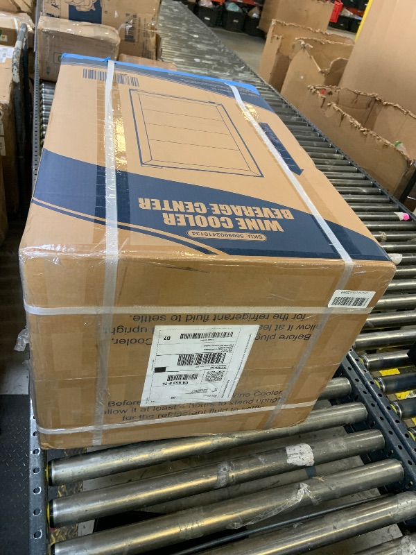 Photo 1 of Electactic Mini Fridge 130 Can Beverage Refrigerator Cooler, 3.2 Cu.Ft Drink Fridge for Soda Wine Beer, Adjustable Temperature Control for Home Office, Black