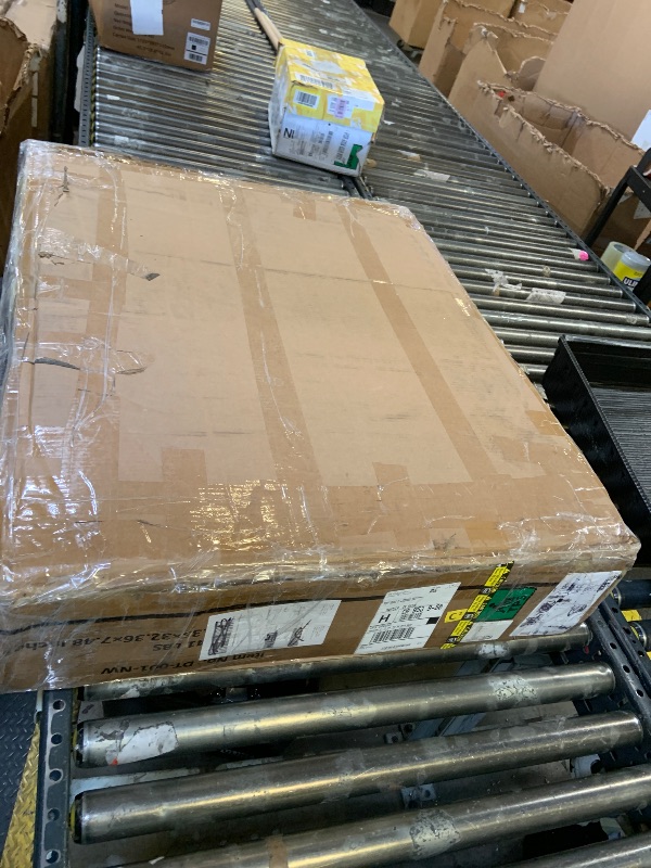 Photo 1 of AMICLIBER Farmhouse Dining Table for 6-8 People, 70.8 Inch Rectangular Wood Dining Table, Rustic Kitchen Table with Extra Heavy Duty Metal Legs for Dining Room - Rustic Oak/White