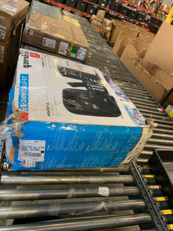 Photo 1 of Gemini Portable PA System with Stands - 600W Bluetooth Speaker System with 6-Channel Mixer, Dual 10" Speakers, Mic & Cables - Complete All-in-One Kit for Small Events, DJs & Karaoke (ES-210MXBLU-ST)