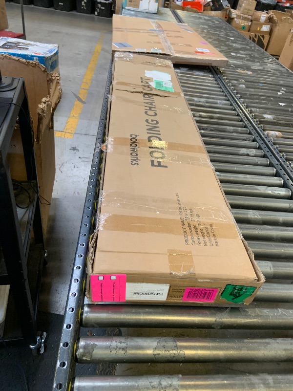 Photo 1 of boldworks Folding Chair Rack Folding Chair Cart Folding Chair Storage Dolly with Wheels and Holder for 84 Chairs or 12 Tables of 800 LBS Capacity Includes Weatherproof Cover