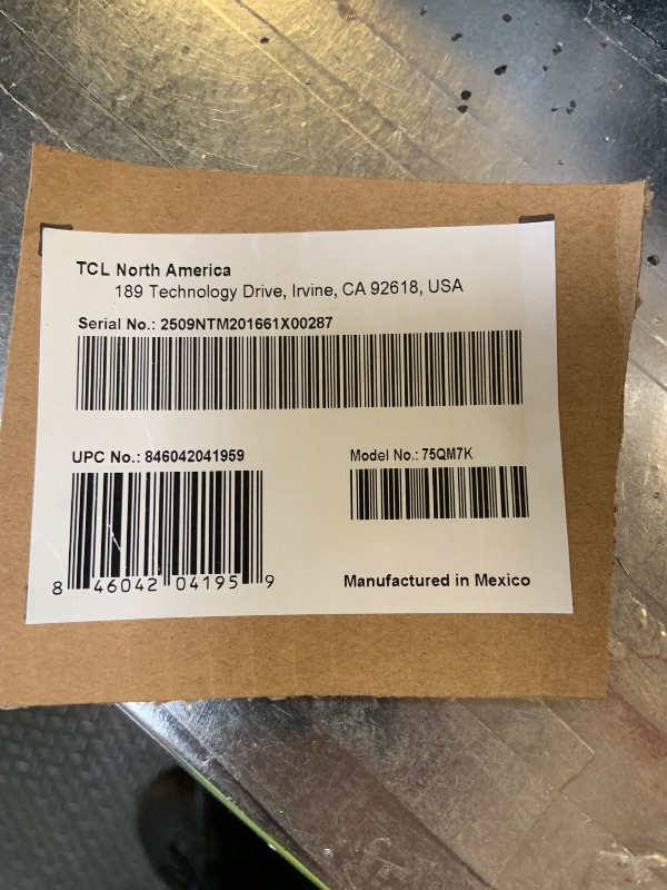 Photo 1 of TCL 75 Inch Class QM7K Series | Mini LED QLED 4K HDR | 75QM7K, 2025 Model | 120HZ-144HZ Anti Reflective Screen Smart Google TV Dolby Atmos Onkyo Audio | Voice Remote Alexa Gaming Streaming Television