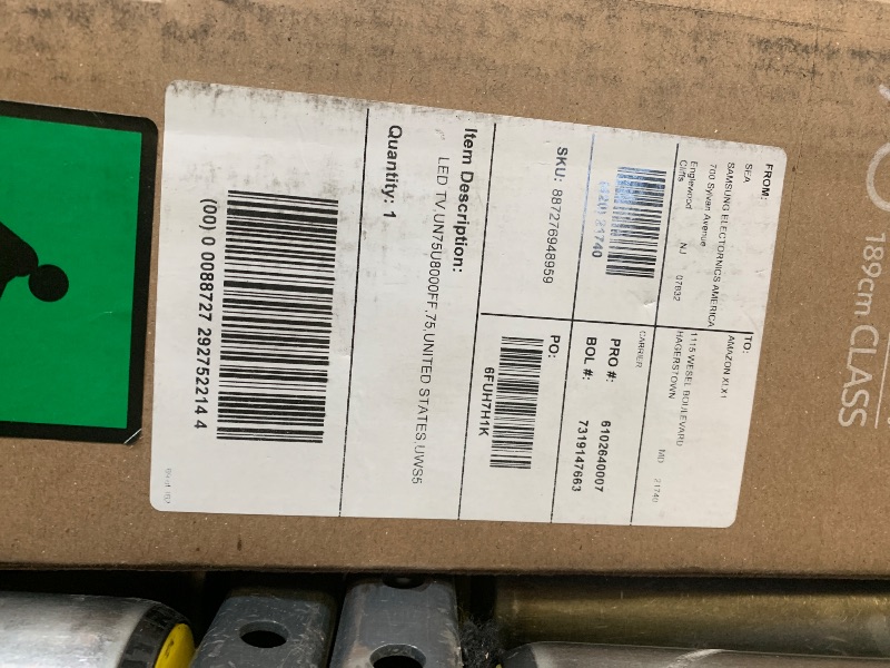 Photo 1 of Samsung 75-Inch Class Crystal UHD U8000F 4K Smart TV (2025 Model) Endless Free Content, Crystal Processor 4K, MetalStream Design, Knox Security, Alexa Built-in