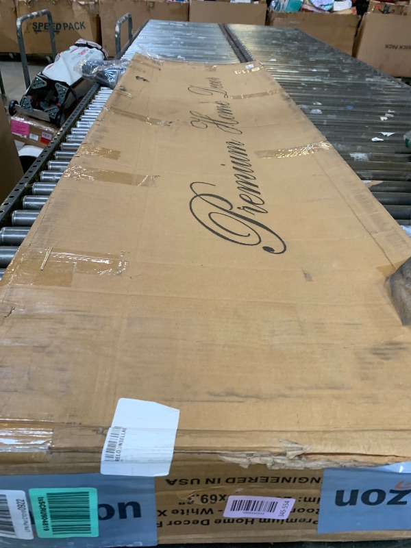 Photo 1 of Premium Home 6-Panel Room Divider – Rustic White Barn Door, X Pattern Folding Privacy Screen, Partition Wall