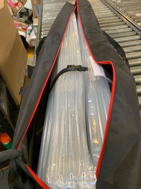 Photo 1 of EMART Backdrop Stand Heavy Duty 12ftx20ft, Adjustable Pipe and Drape Photo Background Support Kit, Metal Frame with Flat Base for Wedding Birthday Party Banquet Decorations-Black