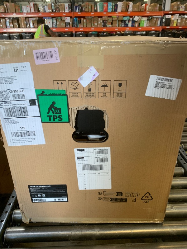 Photo 1 of Mova V50 Ultra Complete Robot Vacuum and Mop Self-Cleaning, 24,000 Pa Suction, Liftable Navigation with Obstacle Overcoming and Warm Water Mopping with DuoSolution System Designed for Pets, Black