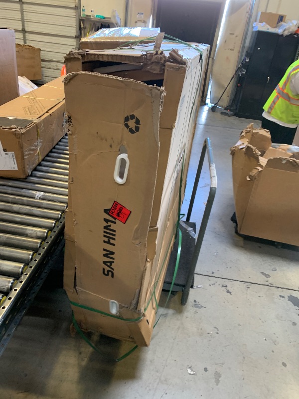 Photo 1 of Sanhima Rooftop Tent Hard Shell - Jervis Overland Aluminium ABS Roof Top Tent w/Stargaze Window & LED Strip Light for Car SUV Truck Camping, 2-3 People (Army Green)