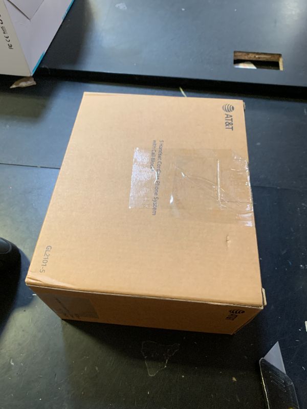 Photo 1 of AT&T GL2101-5 DECT 6.0 5-Handset Cordless Home Phone with Call Block, Caller ID, Full-Duplex Handset Speakerphone, 2" White Backlit Display, Lighted Keypad (Graphite & Black)