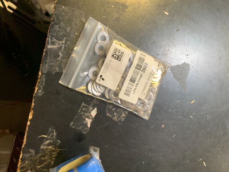 Photo 1 of 1/4" Stainless Flat Washer, 5/8" Outside Diameter, 18-8(304) Stainless Steel Washers Flat (100 Pack)