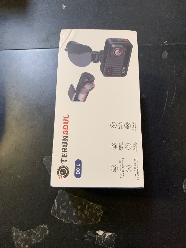 Photo 1 of TERUNSOUl 4K+4K Dash Cam Front and Rear, Free 128GB Card Included, 5.8GHz WiFi Dash Camera for Cars, Built-in GPS, G-Sensor, 170°Wide Angle, 3" IPS Screen, 24H Parking Mode, Support 512GB Max