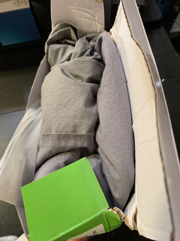 Photo 1 of Grounding Sheets King Size, 95% Organic Cotton + 5% Pure Silver Fiber, Grounding Sheet Earth Connected Bedding (King - 77"x 80"x 13" Gray) Fitted Earth Sheets with Grounding Cord