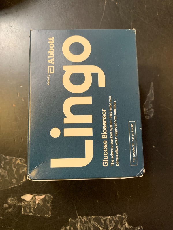 Photo 1 of Lingo Continuous Glucose Monitor (CGM) & App. Made by Abbott. Know the impact of what you eat. 1 Lingo biosensor lasts up to 14 Days*. Works with iOS and Android. US Only.