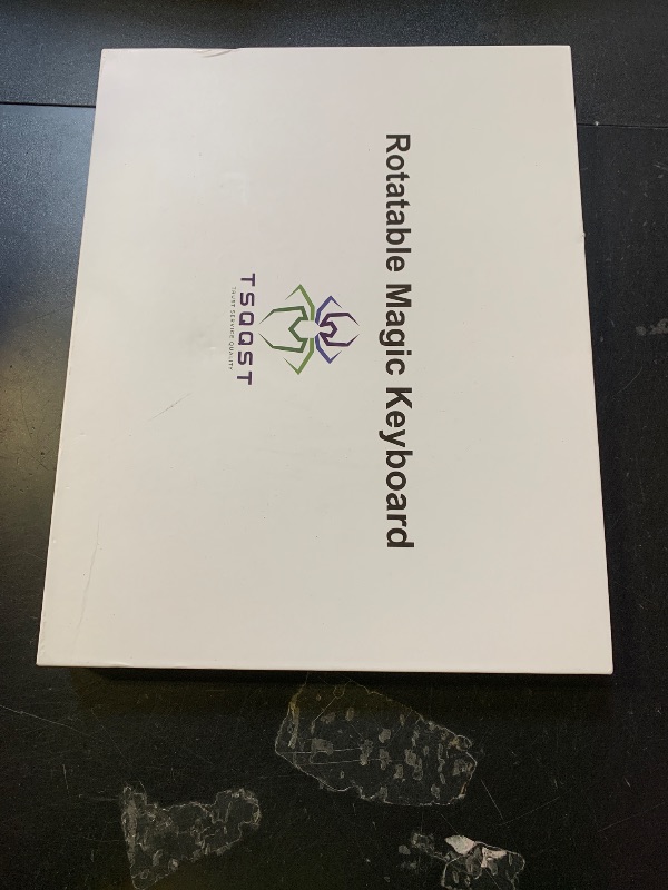 Photo 1 of TSQQST Clear Keyboard Case for iPad Air 11 Inch (M3/M2, 2025/2024)/ iPad Air 5th/4th Generation 10.9" / iPad Pro 11" 1st/2nd/3rd/4th, Trackpad, Pencil Holder, 7-Color Backlit, Rotatable, White