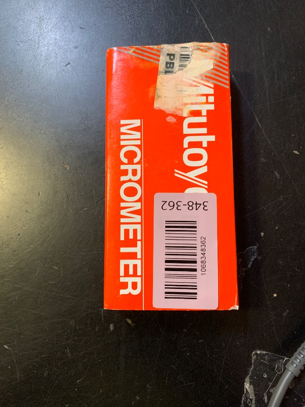 Photo 1 of Mitutoyo 103-177 Outside Micrometer, Baked-Enamel Finish, Ratchet Stop, 0-1" Range, 0.001" Graduation, +/-0.0001" Accuracy