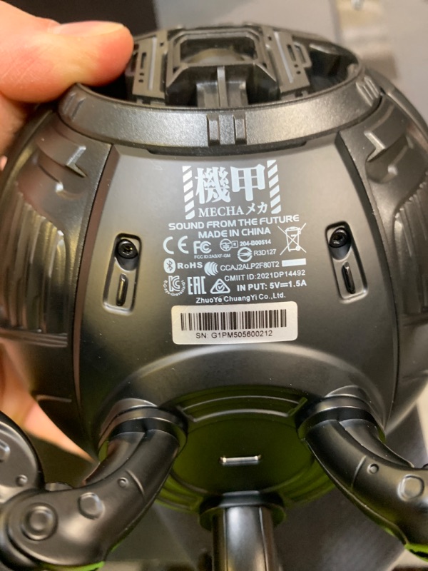 Photo 1 of GravaStar Mars Pro Bluetooth Speaker, Deep Bass Loud Stereo Sound, 15H Playtime, 6 RGB Lights, Dual Pairing, Portable for Home, Outdoors, Party, Camping, Home, Gifts