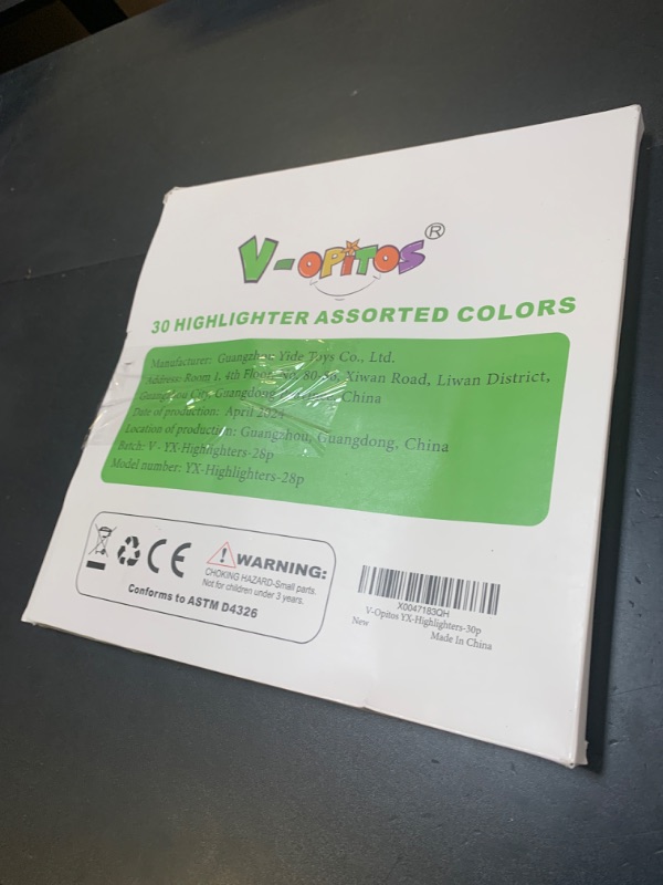 Photo 1 of V-Opitos 30 Pack Highlighters in 6 Assorted Colors, No Bleed, Bright With Soft Chisel Tips, Ideal for Office and School Supplies