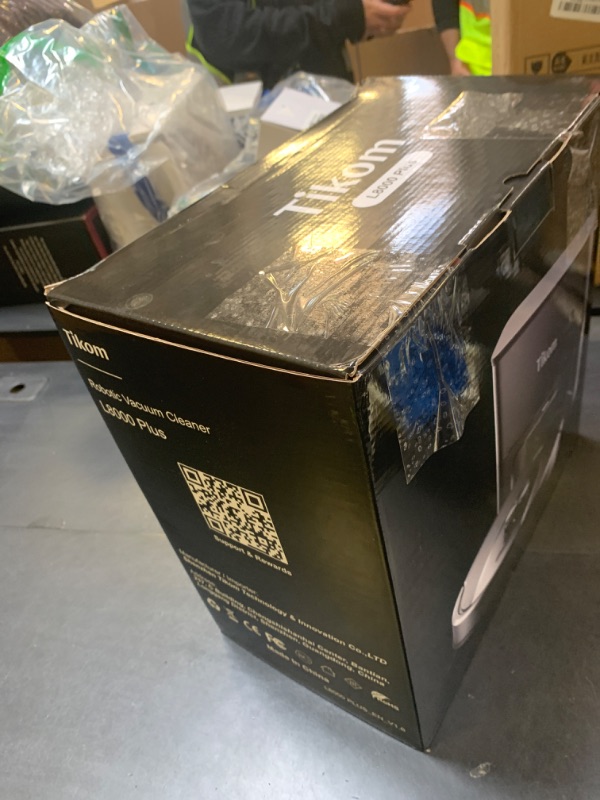 Photo 1 of Tikom Robot Vacuum and Mop, 6000Pa Robotic Vacuum Cleaner with Self-Emptying Base, 90 Days Capacity, LiDAR Navigation, Home Mapping, Ideal for Pet Hair, Hard Floors, Carpet (L8000 Plus)