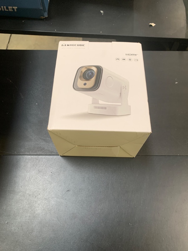 Photo 1 of ?Auto Focus&1080P?Magcubic Mini Smart Projector with 4K Support, Portable Projector with Wifi and Bluetooth, 5W Speaker, Built in Apps, Voice Control, Outdoor Movie Projector