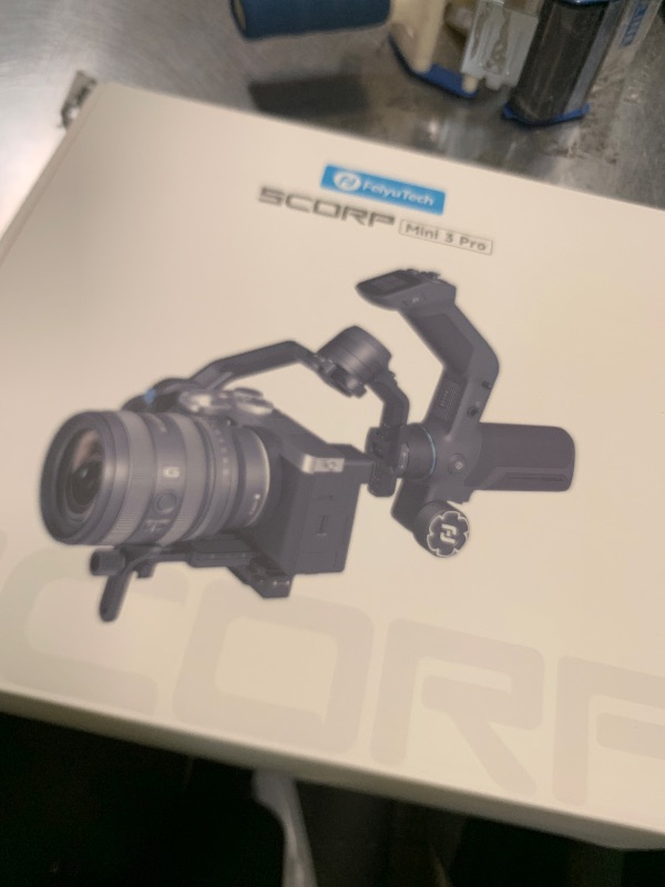 Photo 1 of FeiyuTech SCORP Mini-3-Pro Gimbal Stabilizer for Camera Mirrorless/Compact/Action Cameras,Smartphone,18m AI Tracking,Detachable Remote Handle,4.4lbs Payload,3-axis Gimbal for Canon Sony Nikon