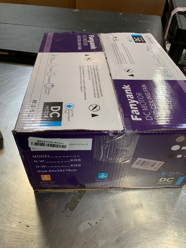 Photo 1 of Crystal Ceiling Fan Fandelier with Lights-Ceiling Fans,50" Low Profile and Remote Control, Flush Mount, Reversible, Dimmable, Noiseless, Black Ceiling Fan for Bedroom