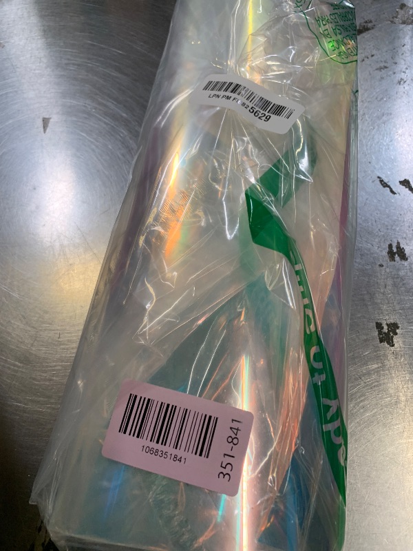 Photo 1 of Coavas Window Privacy Film Blinds Stained Glass Window Film Frosted Glass Film Heat Blocker Static Clings Non-Adhesive Decorative Stickers Home Office Bathroom Door Covering(78.7 x 17.5 Inch, Rainbow)