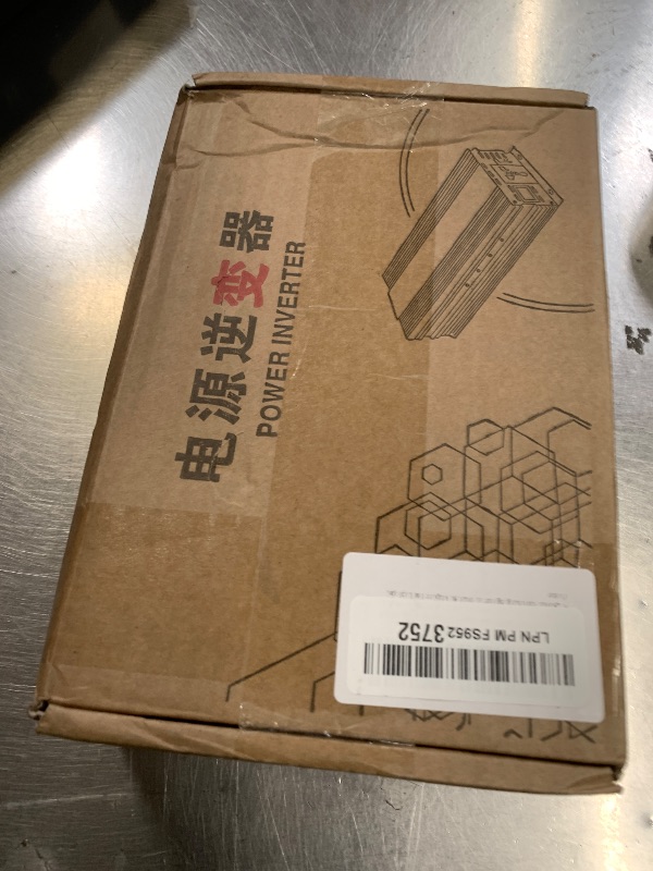 Photo 1 of TAGEEBLU 500W Power Inverter DC 12V to 110V/120V AC Car Inverter with 2 x 3.0A USB Ports and Dual AC Outlet, Equipped with 1 Cigarette Lighter and 2 Battery Clamps for Road Trip and Camping