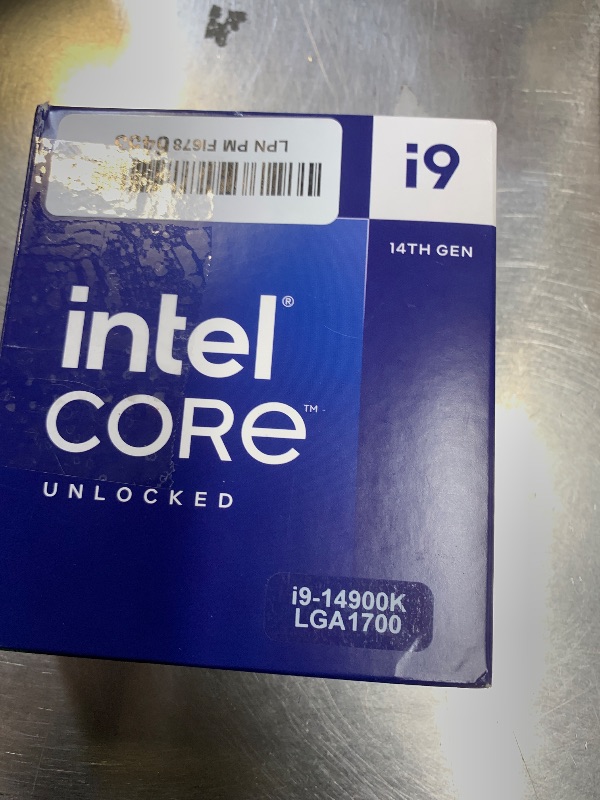 Photo 1 of Intel® Core™ i9-14900K Desktop Processor 24 cores (8 P-cores + 16 E-cores) up to 6.0 GHz