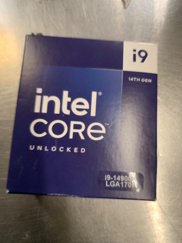 Photo 1 of Intel® Core™ i9-14900K Desktop Processor 24 cores (8 P-cores + 16 E-cores) up to 6.0 GHz